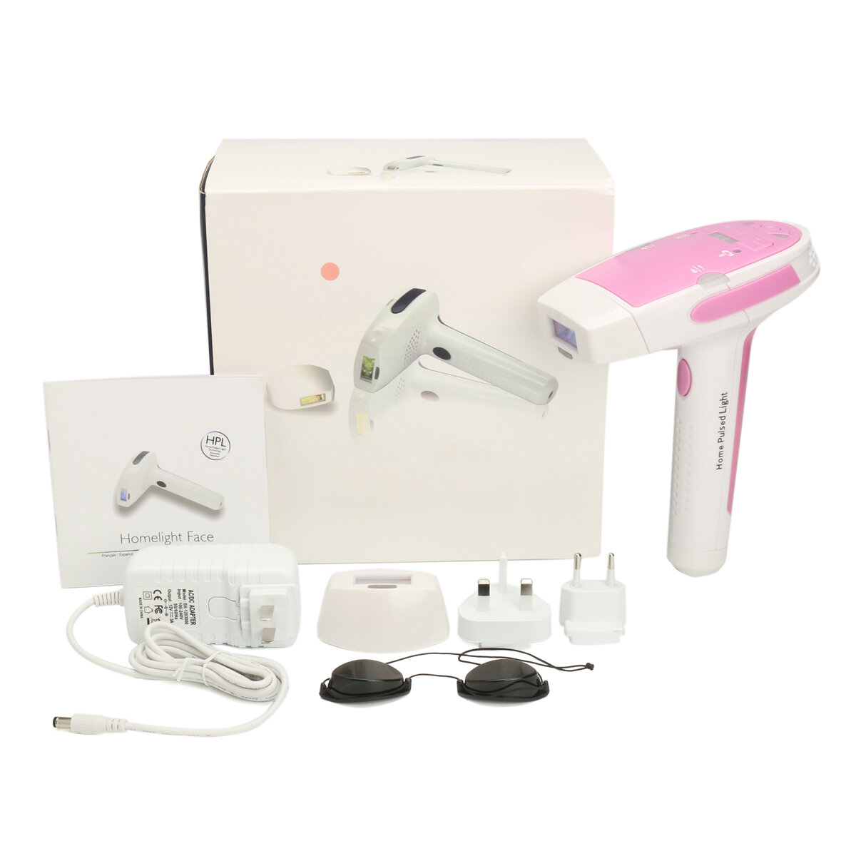Electric Permanent Hair Removal Body Epilator Machine 2 Laser Lamps Home Use Depilatory