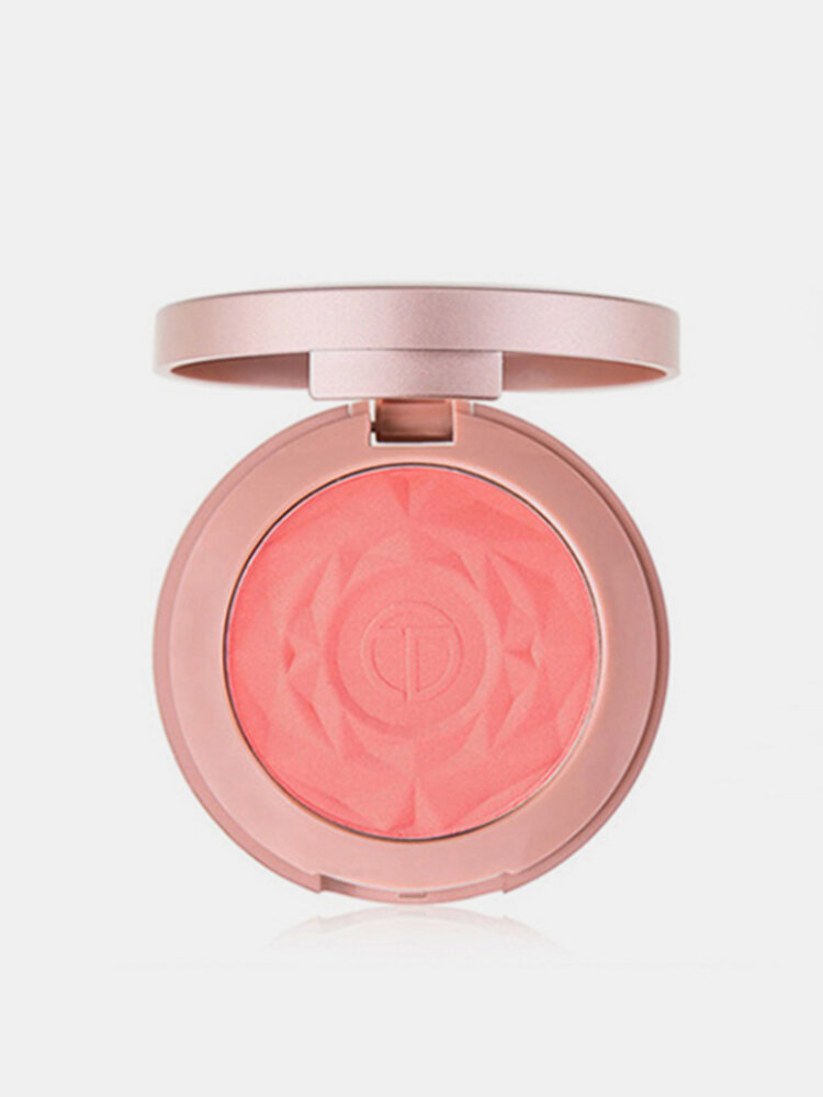 Rose Makeup Blush Long-Lasting Face Blush Easy To Color Blush Brighten Face Fine Powder Peach Blush