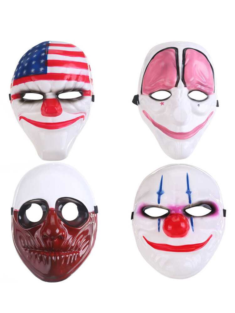 

PVC Halloween Mask Scary Clown Mask Payday Party Decoration Supply Carnaval Prop