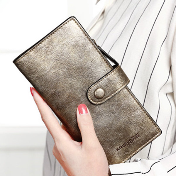 Women PU Leather Ultrathin Wallet Purse Business Card Holders