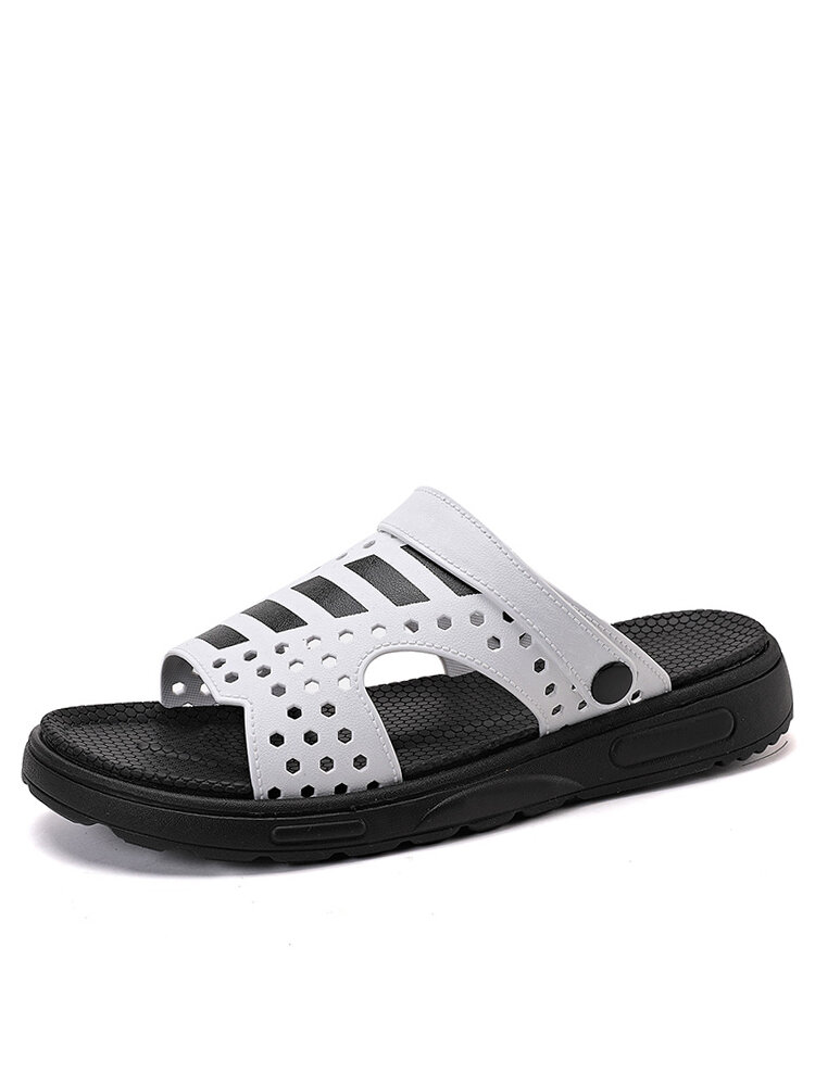 Men Two Wearing Ways Beach Casual Hole Water Sandals