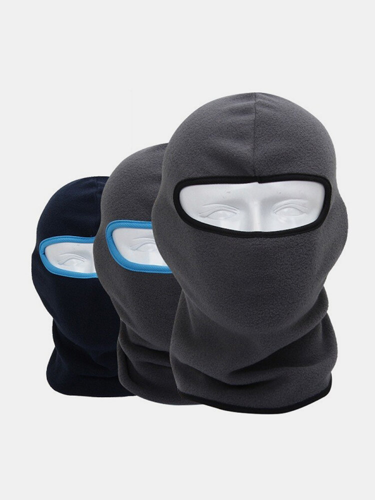 Mens Women Winter Outdoor Skiing Cycling Warm Hat Hood Fleece Mask Warm Head Hoods