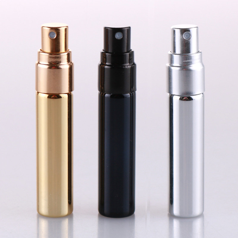 

5ML Refillable Bottle Aluminum Spray Bottle Empty Perfume Bottle Portable Mini Travel Size, Silver;gold;black