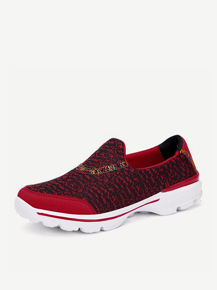 Colorful Breathable Soft Sole Sport Casual Running Slip On Shoes