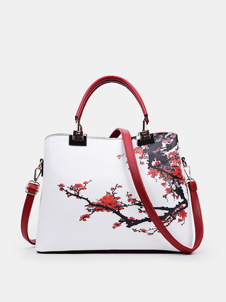 Women Flower Pattern National Style Shoulder Bag Handbag Crossbody Bags