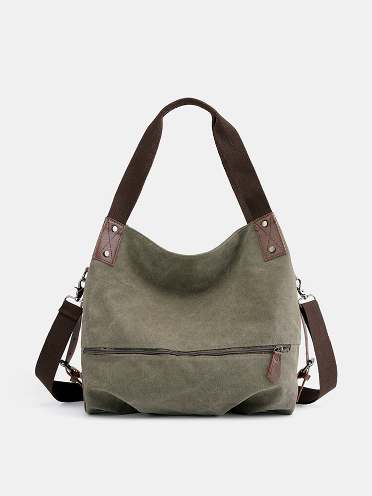 KVKY Canvas Tote Handbags Simple Shoulder Bags Summer Shopping Bags