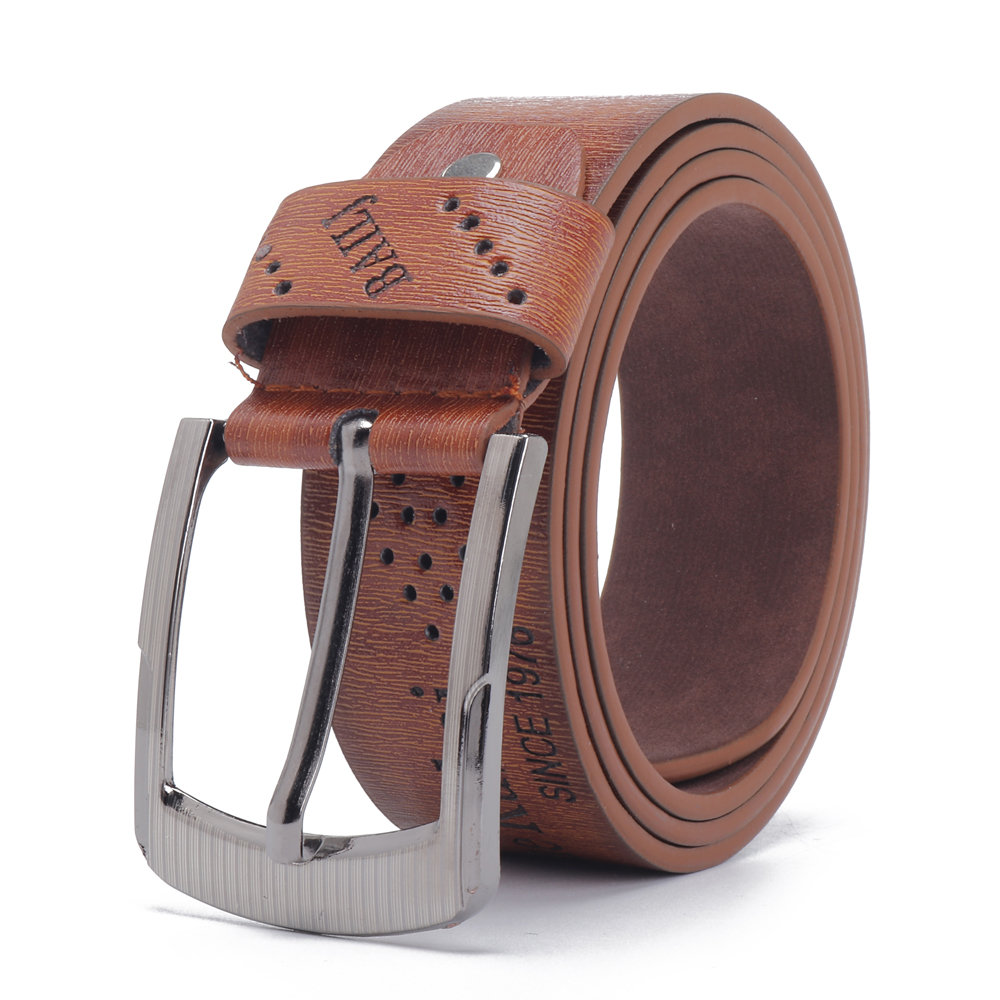 

Men Antique Quality Synthetic Leather Belt Alloy Pin Buckle Belt Commerce Leisure Belt, White;brown;blue;coffee