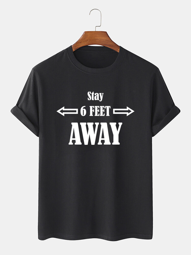 Mens Funny Stay Away Slogan Short Sleeve 100% Cotton T-shirts