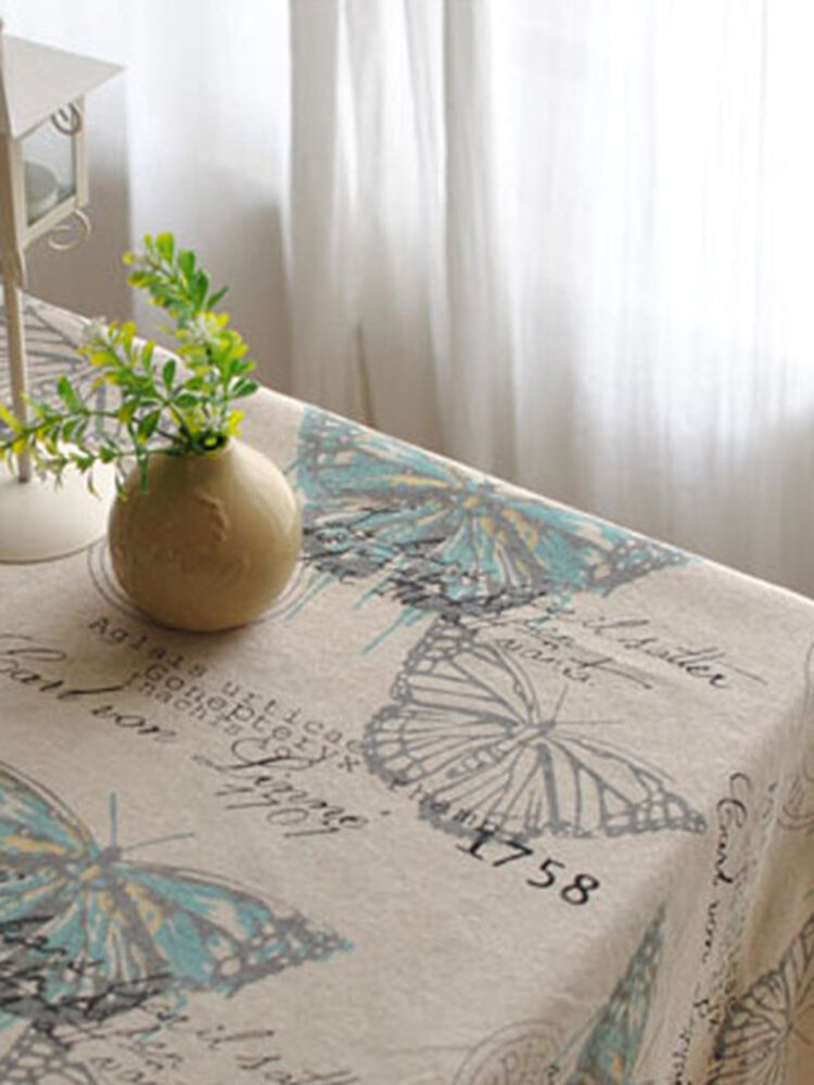 American Style Cotton Linen Tableware Mat Tablerunner Tablecloth Desk Cover Heat Insulation Bowl Pad