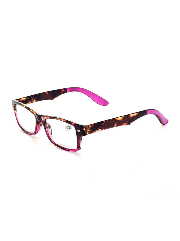 Women's Fashion Vintage Flower Resin PC High Definition Square Reading Glasses