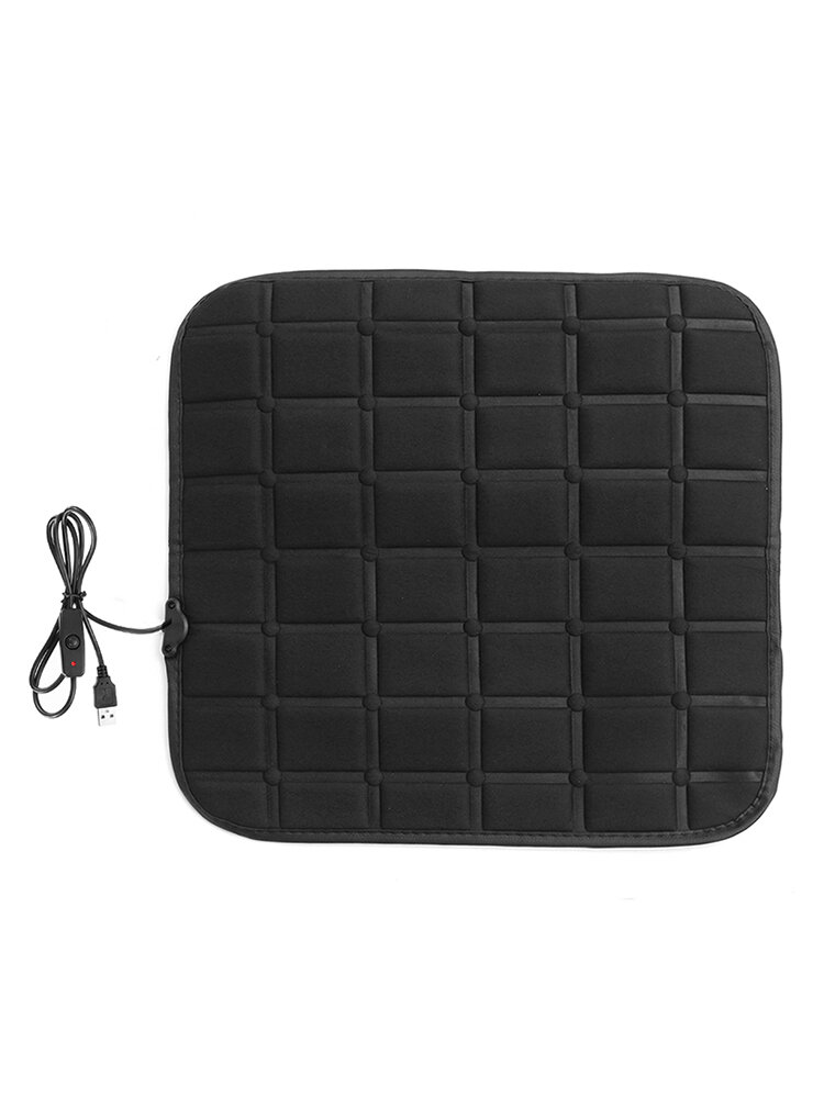 12V Electric Heated Car Seat Cover Office Chair Seat Cushion Mat Winter Warm Square Seat Mat
