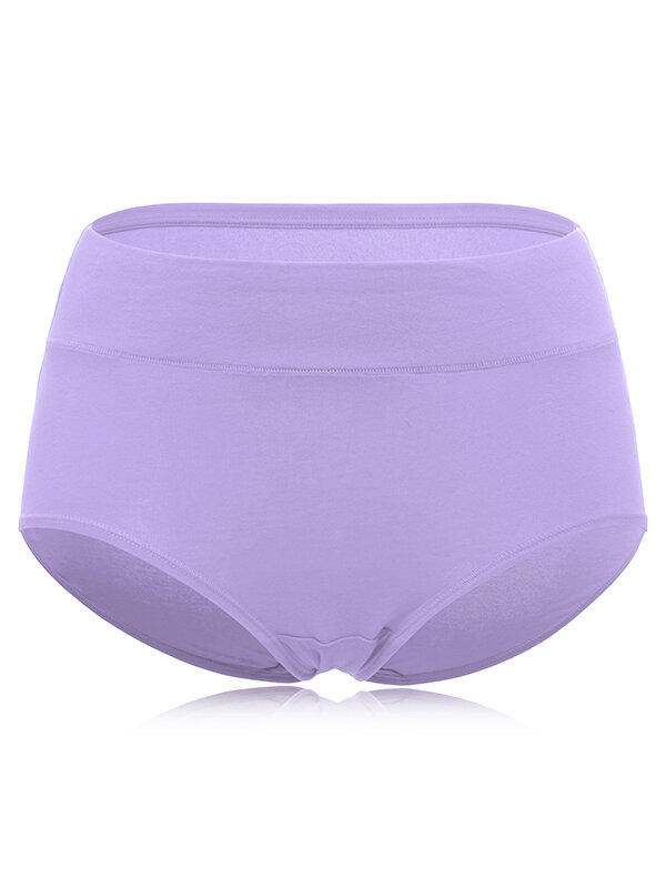 Cotton Seamless Solid Color Panty Breathable Briefs