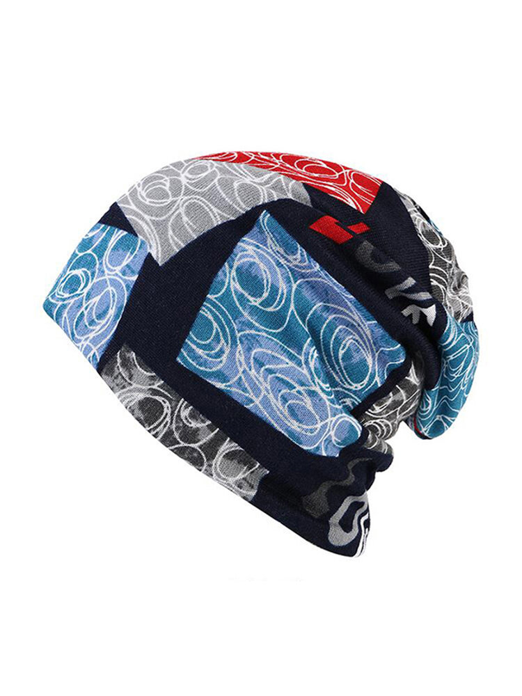 Women Colorful LOVE Hip-Hop Beanie Hat Multi-function Warm Scarf Slouchy Baggy Bonnet Hat