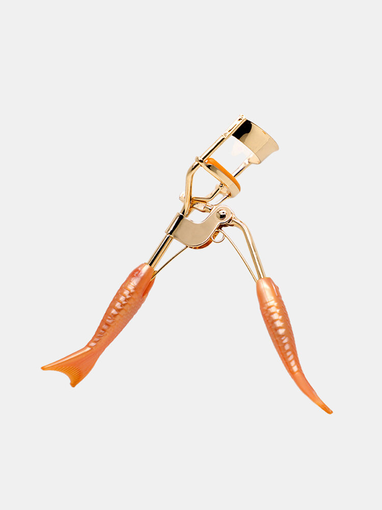 Orange Mermaid Handle Eyelash Curler Mini Comb 180 Degree Curling Eyelash Tool