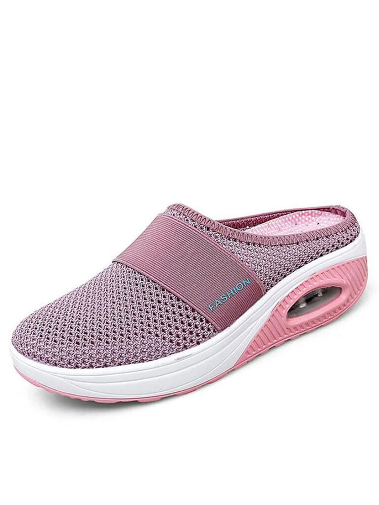 Plus Size Women Halcyon Beach Vacation Cushioned Shake Shoes Comfy Breathable Closed Toe Slippers