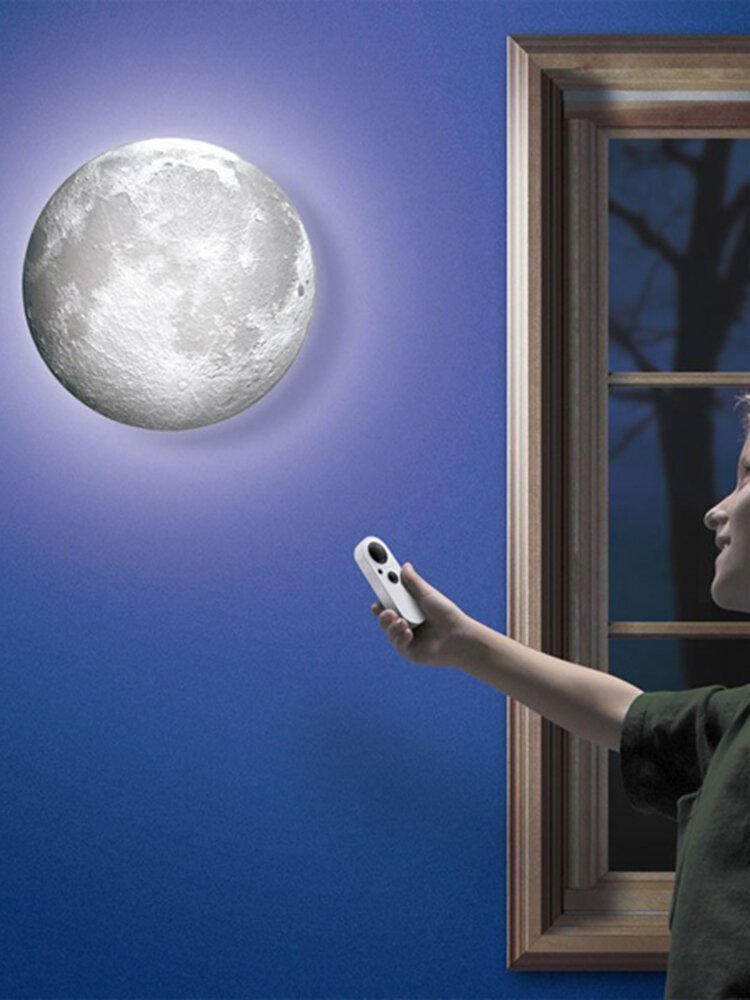 Relaxing Healing Moon Night Light 6 Kinds Phase Of The Moon LED Wall Moon Lamp With Remote Control от Newchic WW