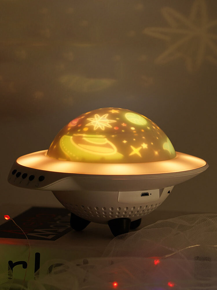 1PC LED UFO Shape Romantic Fancy Starry Sky Projector Lamp For Reading Colorful Night Light Home Decor Gift