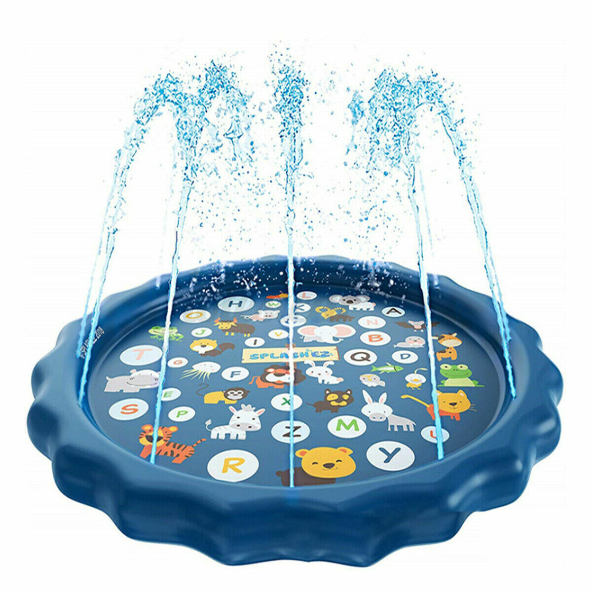 

3-in-1 Sprinkler for Kids, Splash Pad, and Wading Pool for Learning – Children's Sprinkler Pool, 68''Inflatable Water