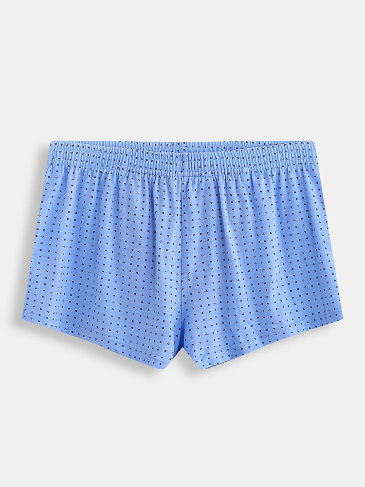 Men Cotton Liner Pouch Boxer Shorts Print Loose Breathable Casual Loungewear Arrow Pants