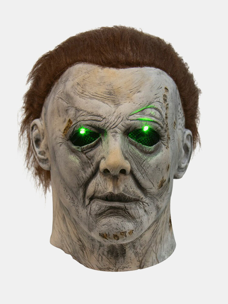 1 PC Horror LED Halloween Kills Mask Cosplay Scary Killer Full Face Latex Helmet Halloween Party Costume Props