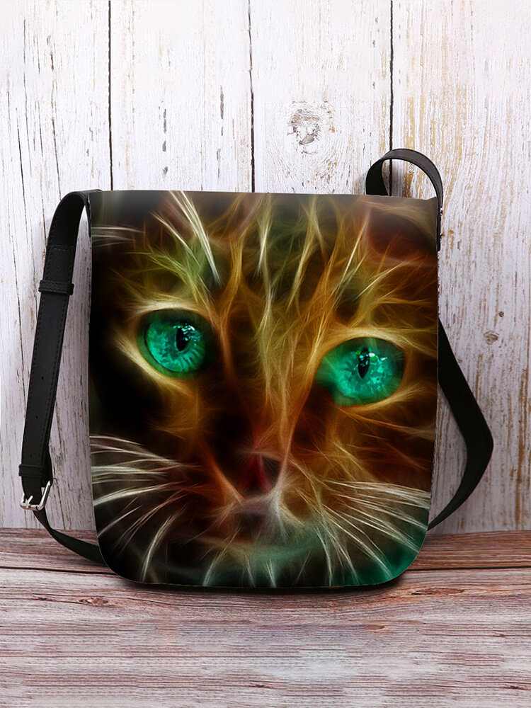 Women Fluorescence Cat Crossbody Bag Shoulder Bag