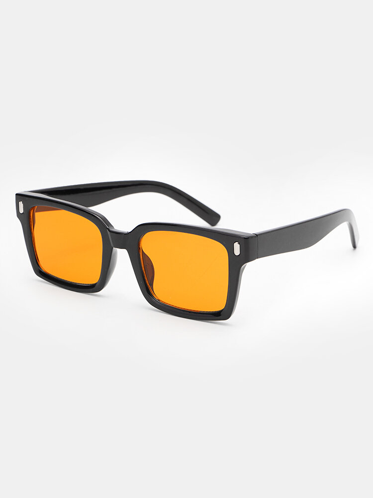 Unisex Full Square Frame HD Anti-UV Outdoor Sunshade Fashion Sunglasses