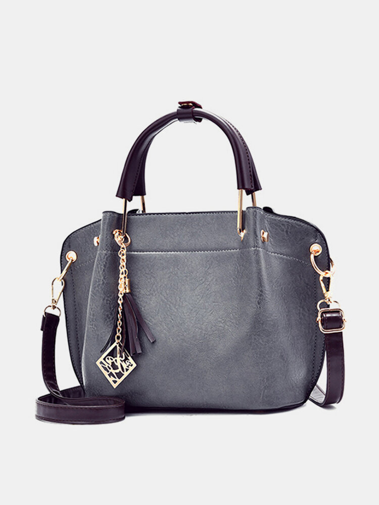 Women PU Leather Vintage Handbag Crossbody Bag 