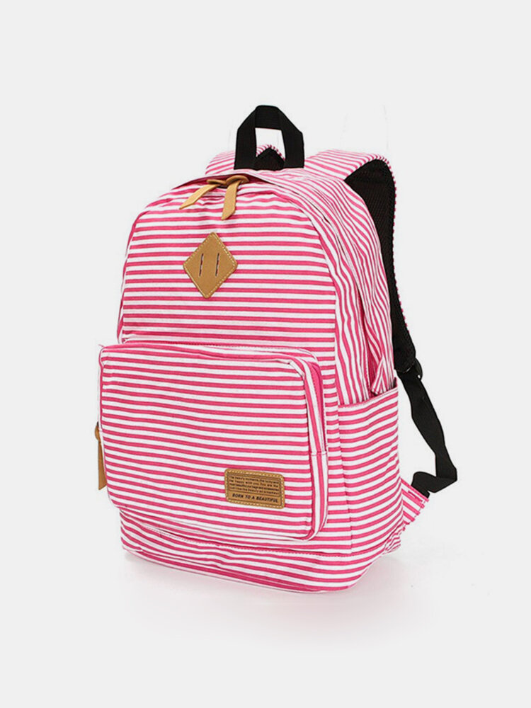 Women Girl Large Capacity Canvas Backpack Travel Shoulder Bags