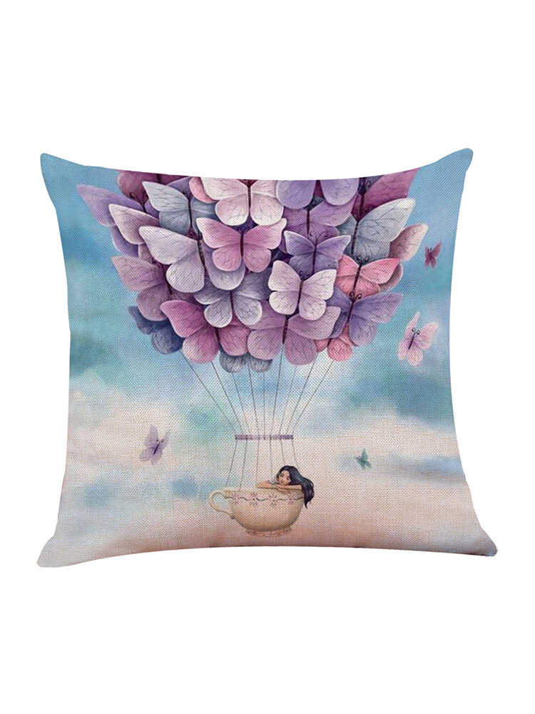 Romantic European American Style Cotton Pillowcase Car Pillow Sofa Cushion Cover