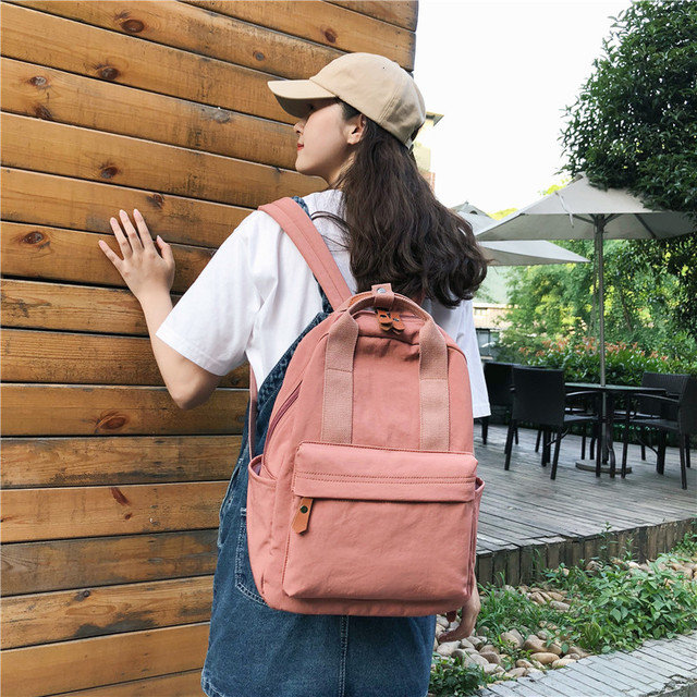 Ins Bag Female High School Forest Simple Backpack Wild Student Vintage Sense Large Capacity Campus Backpack