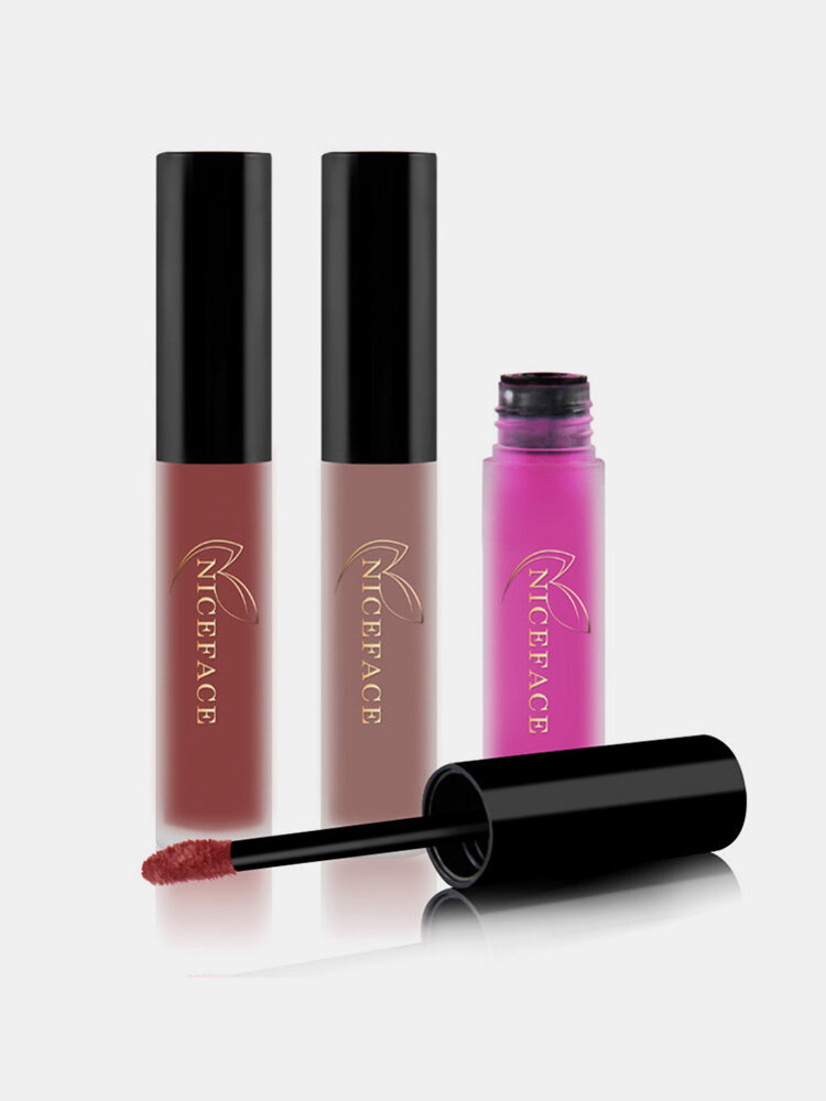 NICEFACE Matte Liquid Lipstick Lip Gloss Long Lasting Waterproof Lips Cosmetics Makeup