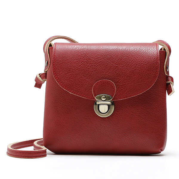 

Women Vintage Mini Solid Crossbody Bags Concise Phone Bags, Black;wine red;brown;beige