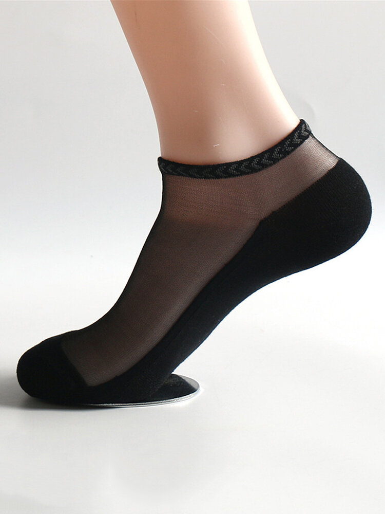 Unisex Boat Socks Casual Cotton Sport Short Socks Breathable Net Hole Design Socks