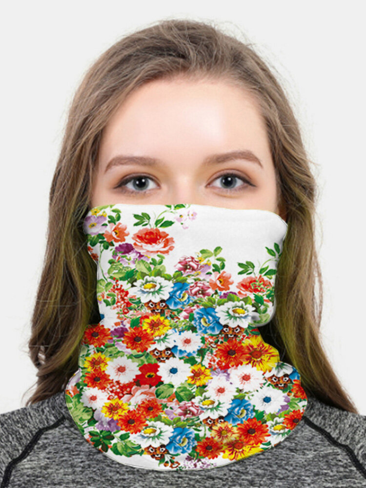 Breathable Turban Anti-UV Printed Mask Dustproof Sunscreen Lightweight Quick-drying