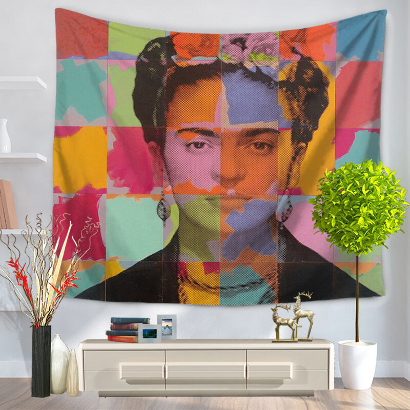 

Wall Art Hanging Flowers Frida Kahlo Tapestry Frida Fabric Decoration Wall Hanging Tapestry