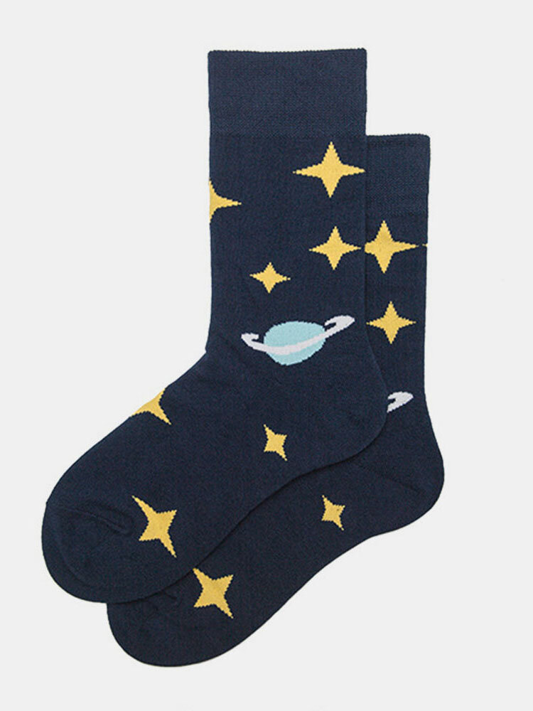 Socks Male Stockings Female Trend Starry Sky Tube Cotton Socks Street Europe And America