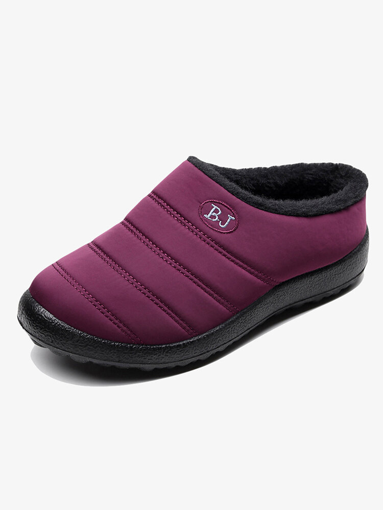 Women Winter Waterproof Warm Plush Non Slip Ankle Boots