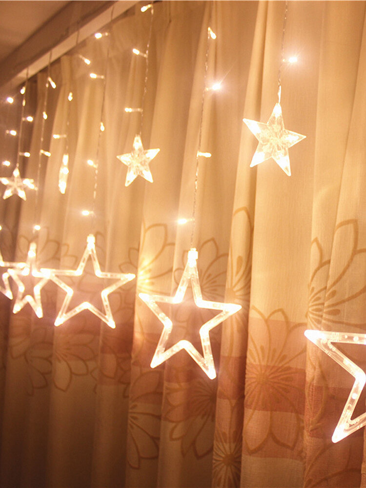 3Mtr Christmas String LED Window Snowflake Decorations Star Fairy Lights