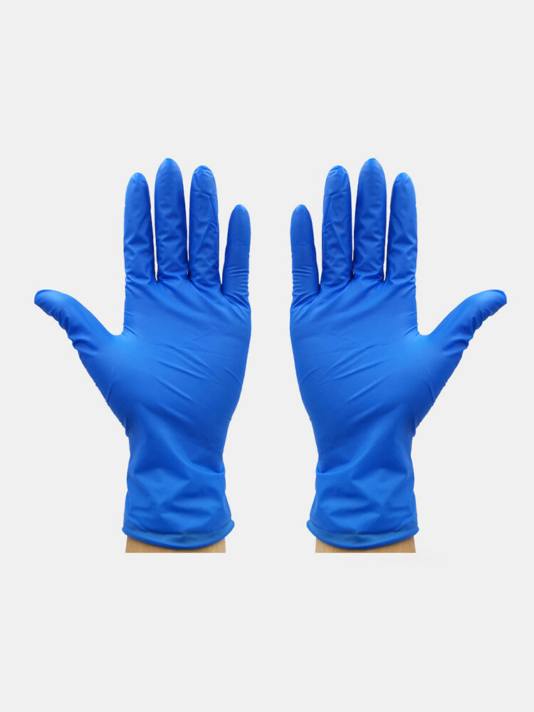 100 Pcs, Disposable, Powder Free, Latex Free, Non-Sterile, Rubber Gloves Dustproof