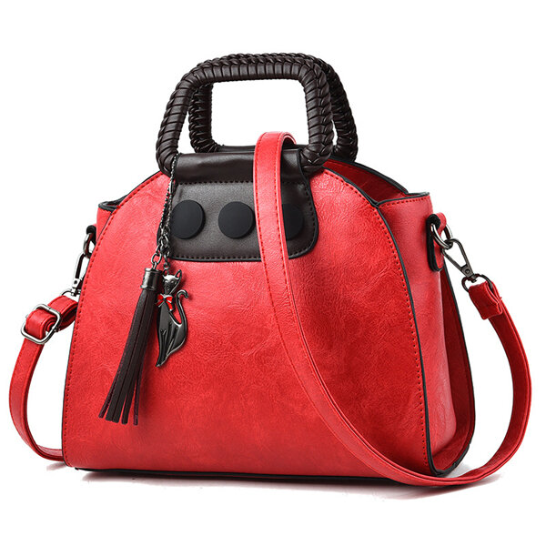 Women Stylish Tassel PU Leather Bags