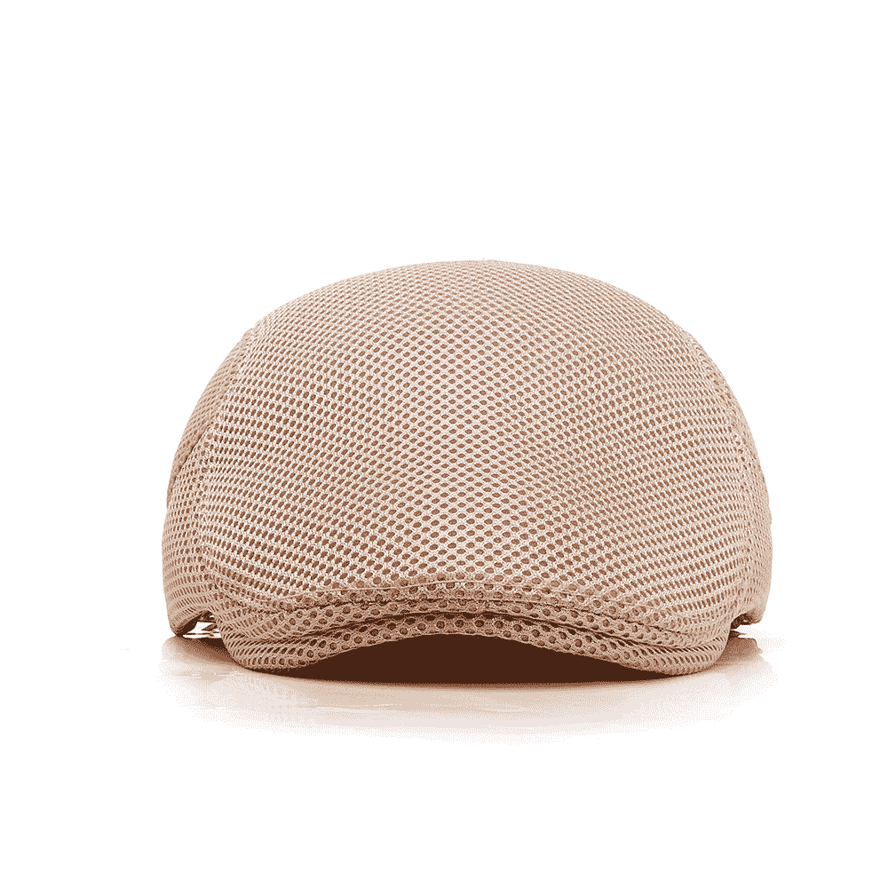 Men's Casual Beret Cap Spring And Summer Breathable Lightweight Net Cap Adjustable Solid Color Cap