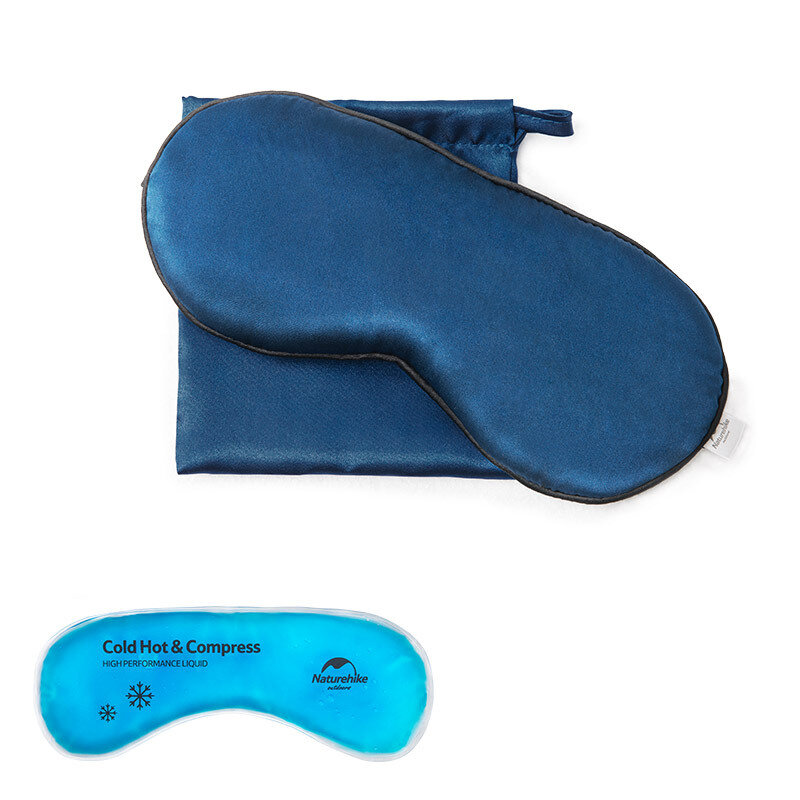 1pcs Silk Sleep Eye Mask Shade Breathable Cold Pack Hot Pack Blindfolds Adjustable Sleep Eye Mask