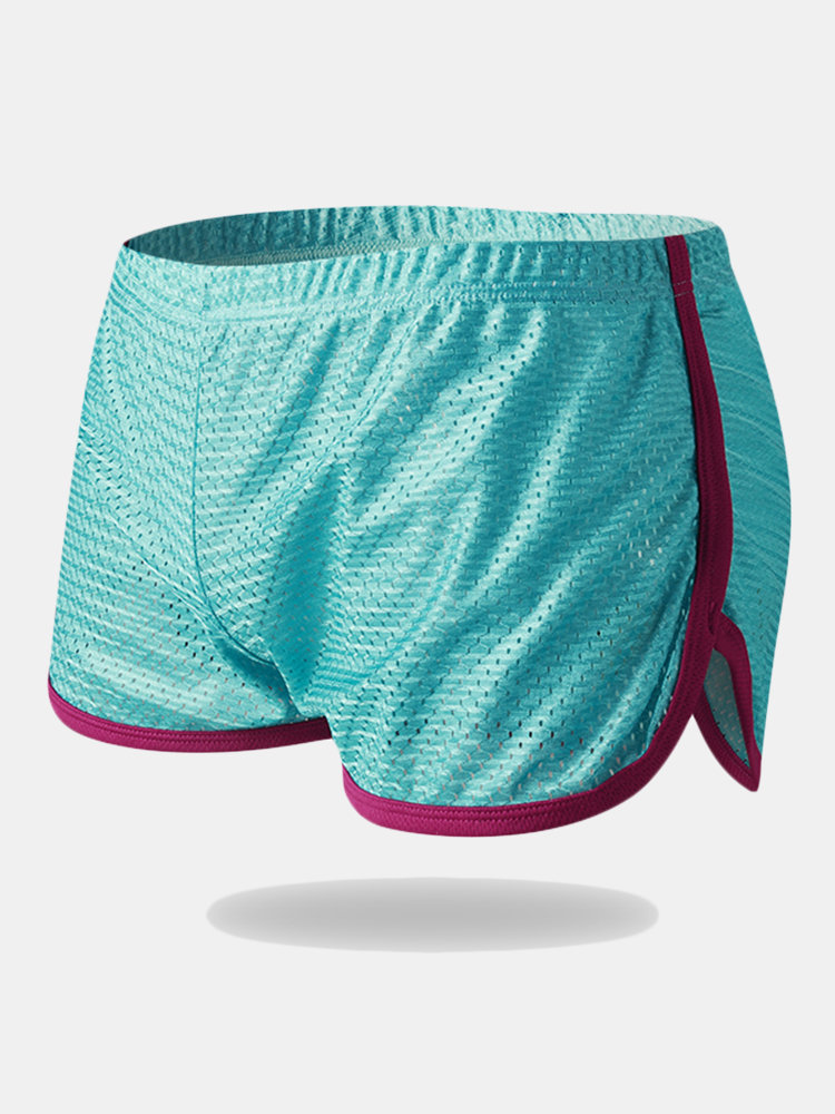 Mens Mesh Loose Breathable Sport Home Quick Dry Boxers Plain Shorts Arrow Pants