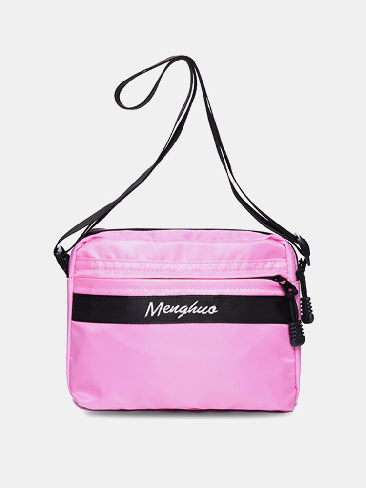 Women Nylon Light Candy Color Small Crossbody Bag Shoulder Bags Phone Bags