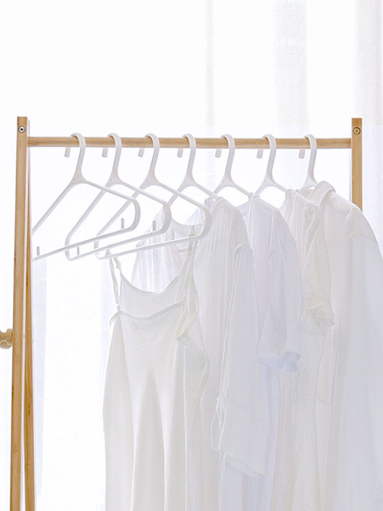 

QUANGE 10PCS/Set Wide Shoulder Non-Slip Hanger Home Cloth Hanger From