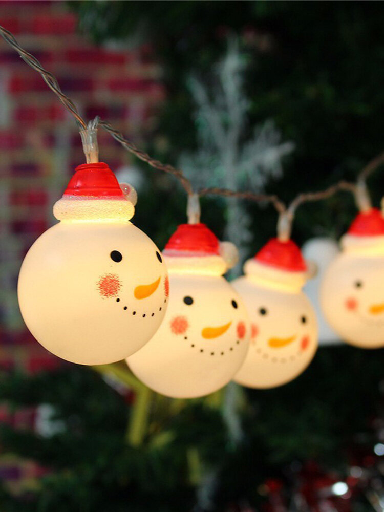 

1 PC PVC Multicolor Snow Man Christmas Decoration LED String Lights