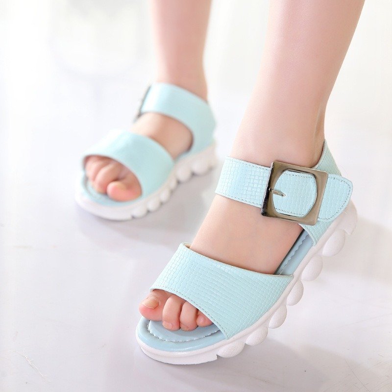 Girls Solid Color Soft Bottom Non Slip Comfy Simple Sandals