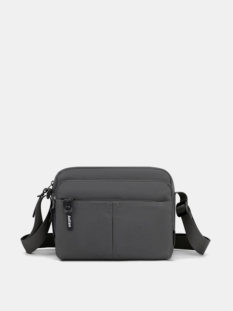 Men Casual Large Capacity Multi-Pockets Oxford Crossbody Bag Shoulder Bag