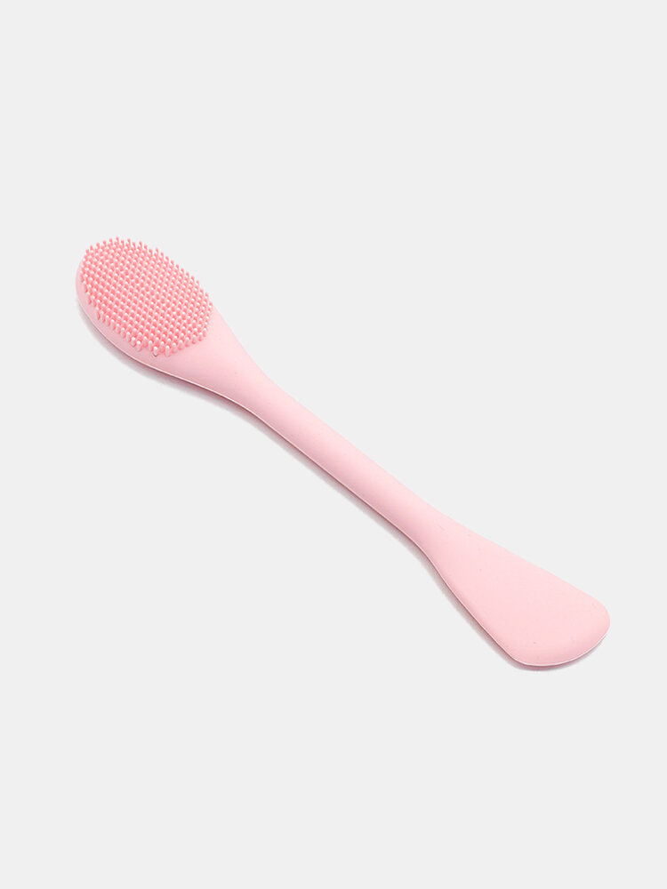 Double-headed Portable Silicone Mask Brush Clean Makeup Remover Cleansing Brush Beauty Tool