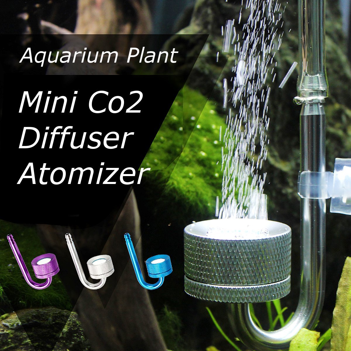 Co2 Aquarium Atomizer System Diffuser Aquatic Water Plant Carbon Dioxide Reactor